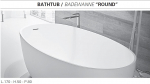 Idea Aqua Badewanne Disenia Round freistehend aus CRISTALPLANT®