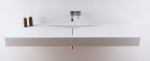 Moma Design Cut System Waschtischplatte Top mit Waschbecken White Stonage