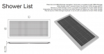 Moma Design Duschboard Shower List Duschwanne Wunschmaß Sonderanfertigung White Stonage Weiß matt