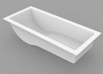 Moma Design Jade Inca Einbau-Badewanne 1800 x 800 x 500 mm White Stonage Weiß matt