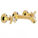 Tres-Clasic Waschtischmischer Wasserhahn 24215102 Chrom/Stahl/Gold/Messing, exklusives Design für Ihr Badezimmer