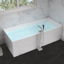 Rubicer Line Design-Badewanne Line Steinstaub/Kunstharz